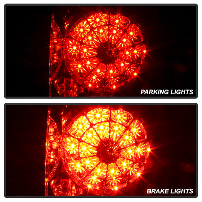 Spyder Auto 5029614 LED Tail Lights; Uses Stock Bulbs; Pair; Red/Smoke; - Truck Part Superstore