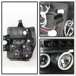 Spyder Auto 5030160 CCFL LED Projector Headlights; Bulbs Included; Pair; Black; - Truck Part Superstore