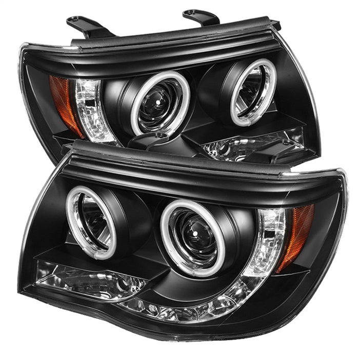 Spyder Auto 5030283 CCFL LED Projector Headlights; Bulbs Included; Pair; Black; - Truck Part Superstore