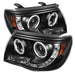 Spyder Auto 5030283 CCFL LED Projector Headlights; Bulbs Included; Pair; Black; - Truck Part Superstore