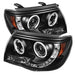 Spyder Auto 5030283 CCFL LED Projector Headlights; Bulbs Included; Pair; Black; - Truck Part Superstore