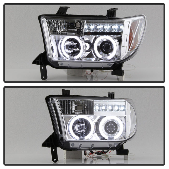 Spyder Auto 5030313 CCFL Halo LED Projector Headlights - Truck Part Superstore