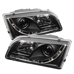 Spyder Auto 5030351 DRL LED Projector Headlights; Uses Stock Bulbs; Pair; Black; - Truck Part Superstore