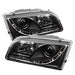 Spyder Auto 5030351 DRL LED Projector Headlights; Uses Stock Bulbs; Pair; Black; - Truck Part Superstore