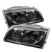 Spyder Auto 5030351 DRL LED Projector Headlights; Uses Stock Bulbs; Pair; Black; - Truck Part Superstore