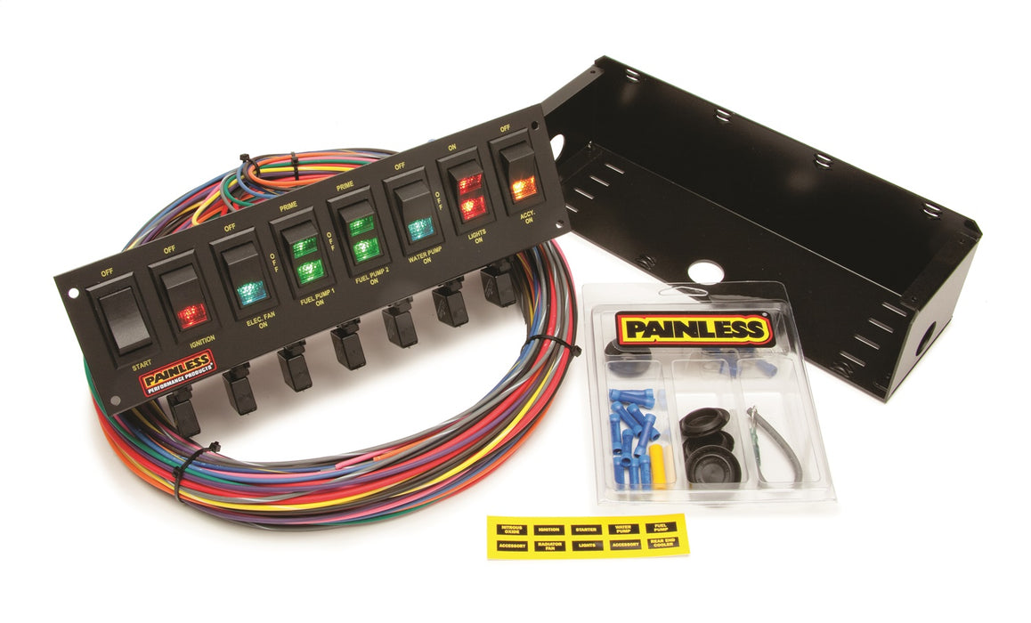 Painless Wiring 50306 8-Switch Rocker Circuit Breaker Panel - Truck Part Superstore
