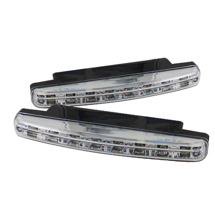 Spyder Auto 5031518 XTune DRL 8 White LED Lights; Chrome; - Truck Part Superstore