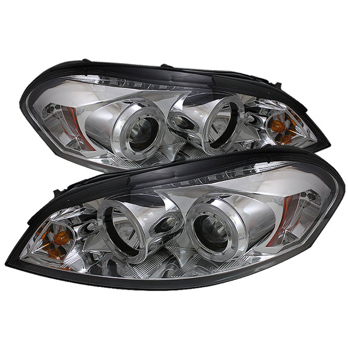 Spyder Auto 5031709 Halo LED Projector Headlights; Bulbs Included; Pair; Chrome; - Truck Part Superstore
