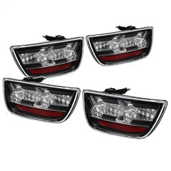 Spyder Auto 5032188 LED Tail Lights; Uses Stock Bulbs; Pair; Black; - Truck Part Superstore