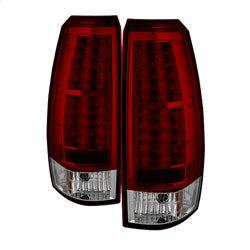 Spyder Auto 5032478 LED Tail Lights; Uses Stock Bulbs; Pair; Red/Clear; - Truck Part Superstore