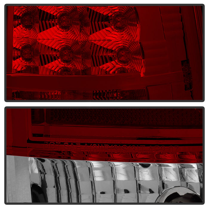 Spyder Auto 5032478 LED Tail Lights; Uses Stock Bulbs; Pair; Red/Clear; - Truck Part Superstore