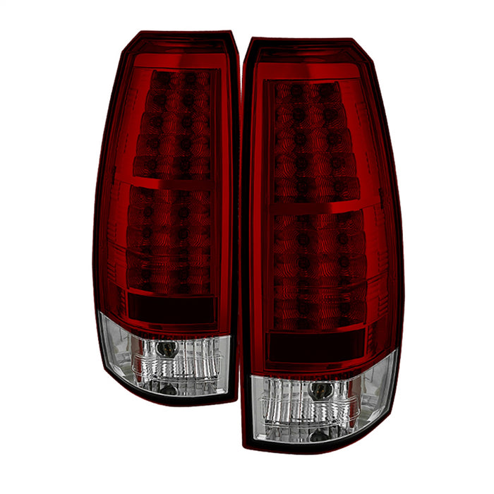 Spyder Auto 5032478 LED Tail Lights; Uses Stock Bulbs; Pair; Red/Clear; - Truck Part Superstore
