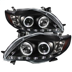 Spyder Auto 5032515 DRL LED Projector Headlights; Bulbs Included; Pair; Black; - Truck Part Superstore