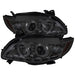 Spyder Auto 5032522 DRL LED Projector Headlights; High H1 And Low H1 Bulbs Included; Pair; Smoke; - Truck Part Superstore