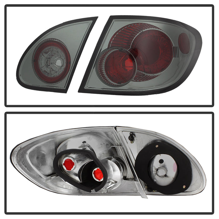 Spyder Auto 5033673 Euro Style Tail Lights; Uses Stock Bulbs; Pair; Smoke; - Truck Part Superstore