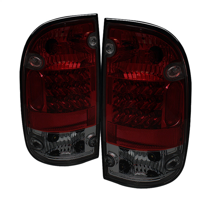 Spyder Auto 5033758 LED Tail Lights; Uses Stock Bulbs; Pair; Red/Smoke; - Truck Part Superstore
