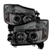Spyder Auto 5033963 Halo LED Projector Headlights; Uses T10 LED Ultra White LED Bulb; Pair; Smoke; - Truck Part Superstore