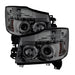 Spyder Auto 5033963 Halo LED Projector Headlights; Uses T10 LED Ultra White LED Bulb; Pair; Smoke; - Truck Part Superstore