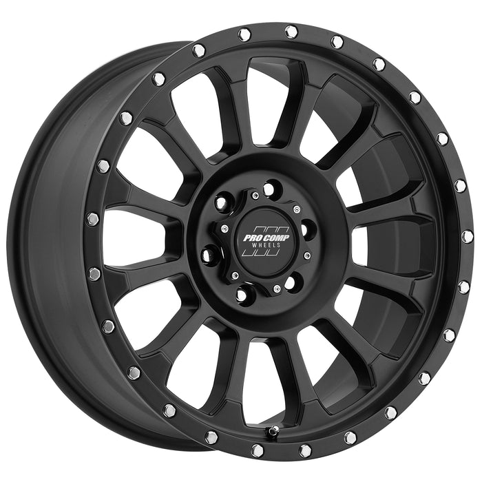 Pro Comp Alloy Wheels 5034-78583 Series 5034 Rockwell 17x8.5 with 6 on 5.5 Bolt Pattern 4.75 Backspace Satin Black Finish Pro Comp Alloy Wheels - Truck Part Superstore