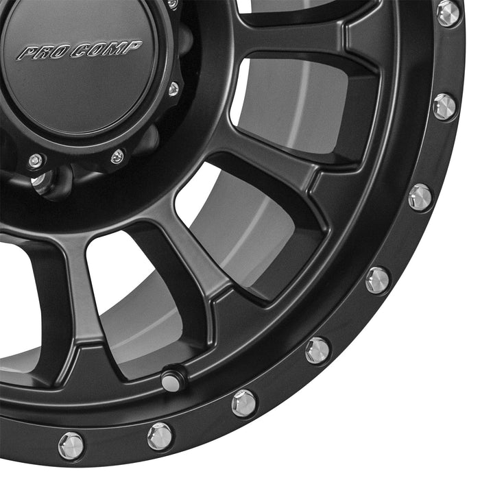 Pro Comp Alloy Wheels 5034-8982 Series 5034 Rockwell 18x9 with 8 on 6.5 Bolt Pattern 5 Backspace Satin Black Finish Pro Comp Alloy Wheels - Truck Part Superstore