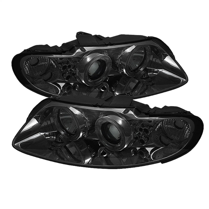 Spyder Auto 5034007 Halo LED Projector Headlights; Bulbs Included; Pair; Smoke; - Truck Part Superstore