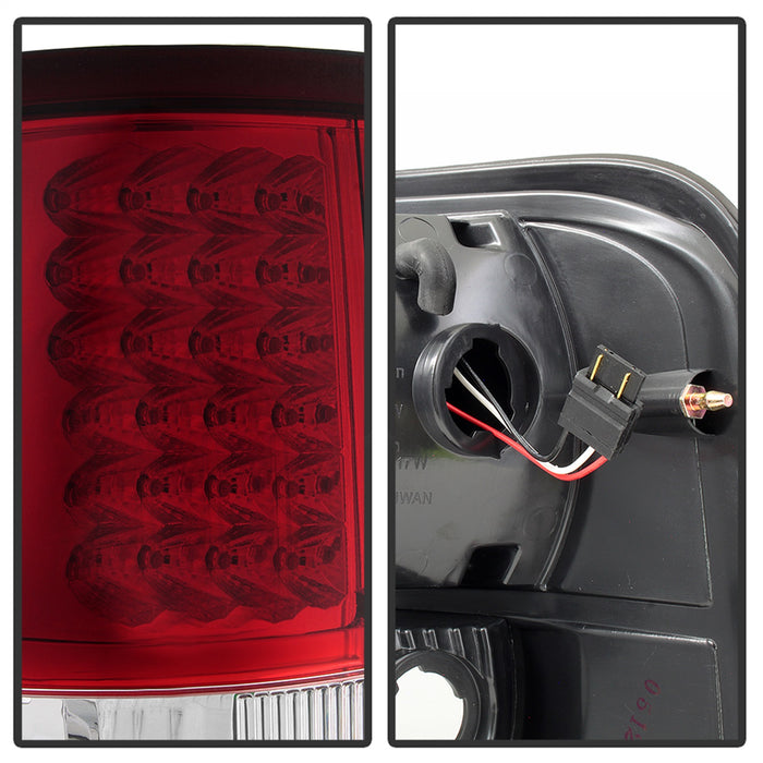 Spyder Auto 5034069 XTune LED Tail Lights; Red Clear; - Truck Part Superstore