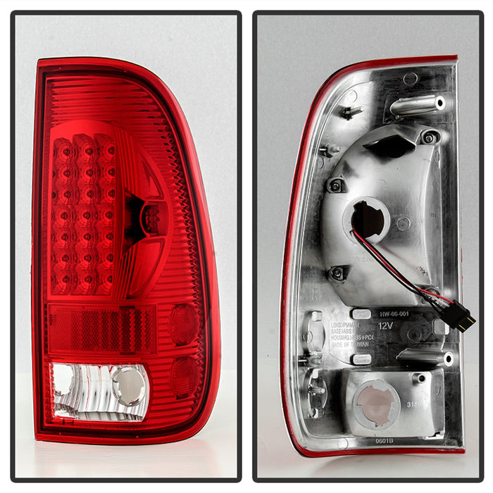 Spyder Auto 5034076 XTune Light Bar LED Tail Lights; Red Smoke; - Truck Part Superstore
