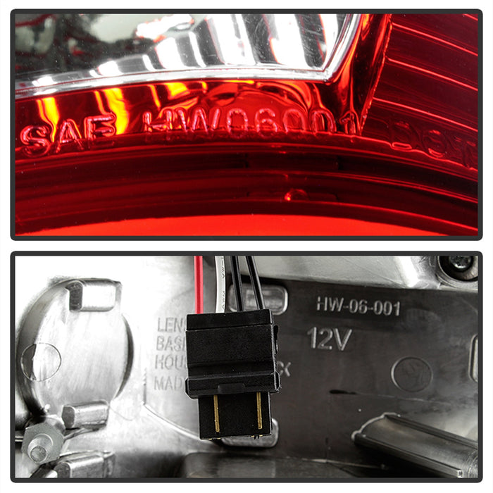 Spyder Auto 5034076 XTune Light Bar LED Tail Lights; Red Smoke; - Truck Part Superstore