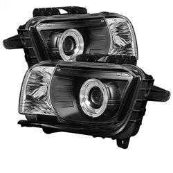 Spyder Auto 5034236 Dual Halo Projector Headlight; Bulbs Included; Pair; Black; - Truck Part Superstore