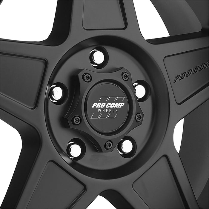 Pro Comp Alloy Wheels 5035-78573 Series 5035 Predator 17x8.5 with 5 on 5 Bolt Pattern 4.75 Backspace Satin Black Finish Pro Comp Alloy Wheels - Truck Part Superstore