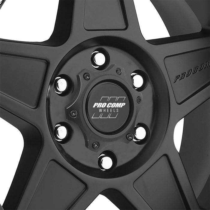 Pro Comp Alloy Wheels 5035-78583 Series 5035 Predator 17x8.5 with 6 on 5.5 Bolt Pattern 4.75 Backspace Satin Black Finish Pro Comp Alloy Wheels - Truck Part Superstore