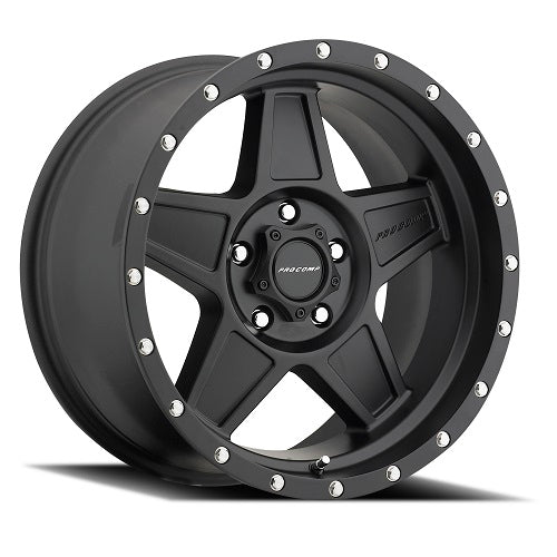 Pro Comp Alloy Wheels 5035-8983 Series 5035 Predator 18x9 with 6 on 5.5 Bolt Pattern 5 Backspace Satin Black Finish Pro Comp Alloy Wheels - Truck Part Superstore