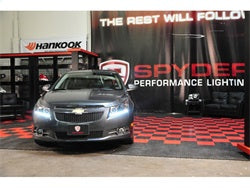 Spyder Auto 5037916 DRL LED Projector Headlights; Bulbs Included; Pair; Black; - Truck Part Superstore