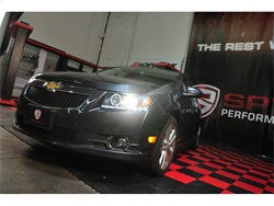Spyder Auto 5037916 DRL LED Projector Headlights; Bulbs Included; Pair; Black; - Truck Part Superstore