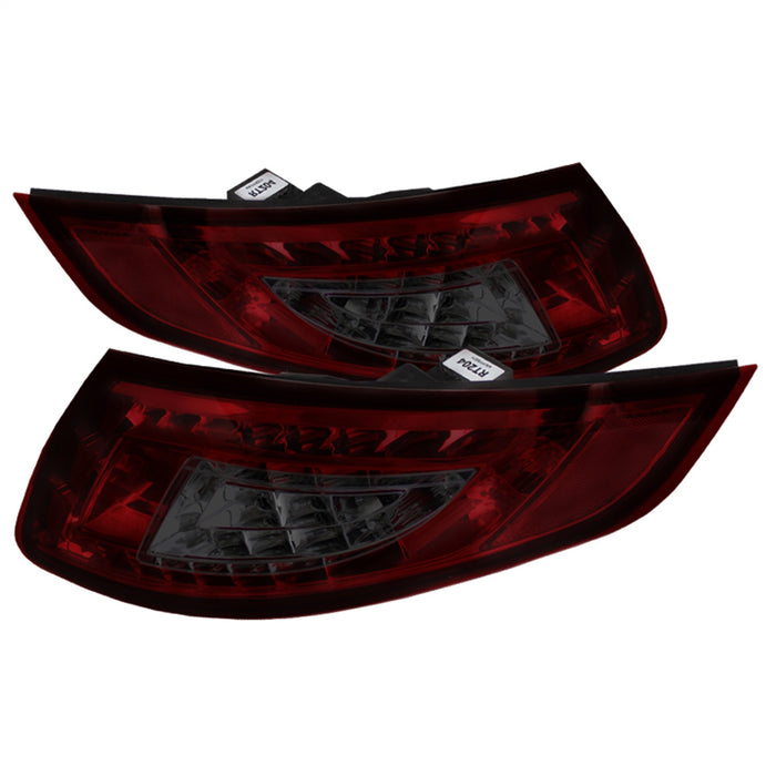 Spyder Auto 5037992 LED Tail Lights; Uses Stock Bulbs; Pair; Red/Smoke; - Truck Part Superstore