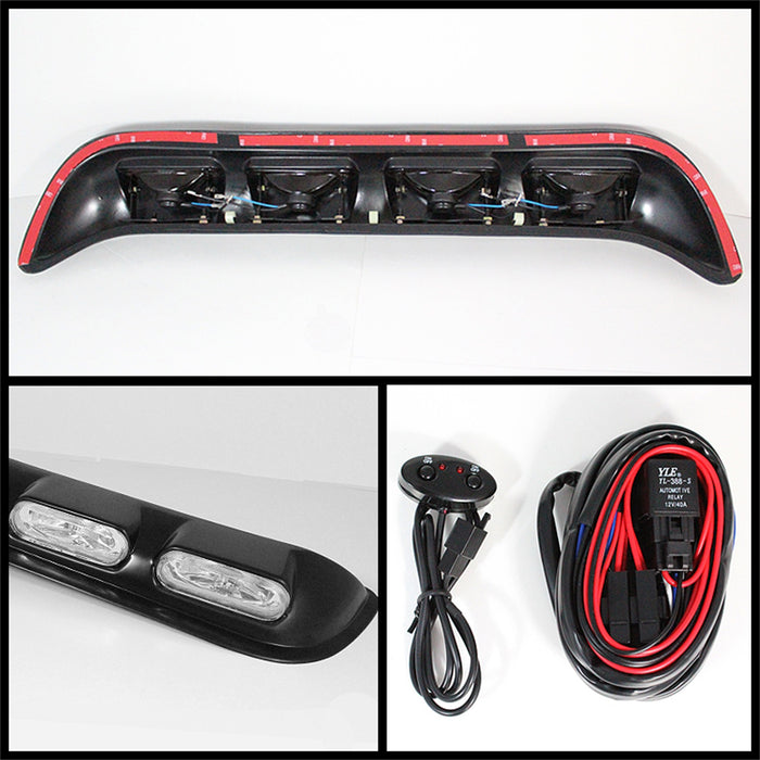Spyder Auto 5038166 Fog Lights; 4 Inch; 4 Lights; w/Wire/Switch; Clear; - Truck Part Superstore