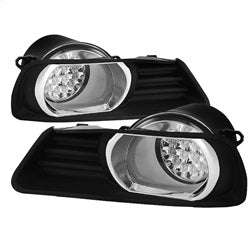 Spyder Auto 5038449 LED Fog Lights; Bulbs Included; w/Switch; Pair; Clear; - Truck Part Superstore