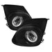 Spyder Auto 5038555 Halo Projector Fog Lights; Bulbs Included; w/Switch; Pair; Clear; - Truck Part Superstore