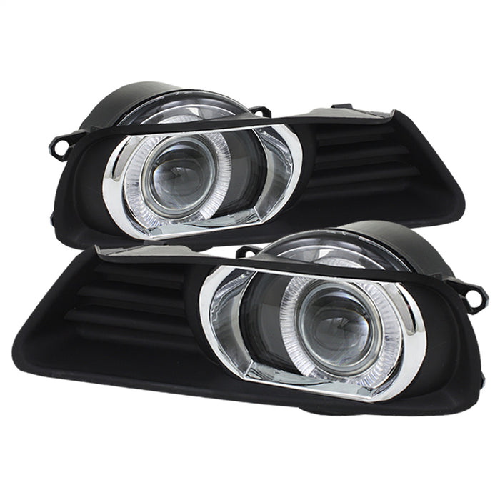 Spyder Auto 5038692 Halo Projector Fog Lights; Bulbs Included; w/Switch; Pair; Clear; - Truck Part Superstore