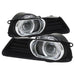Spyder Auto 5038692 Halo Projector Fog Lights; Bulbs Included; w/Switch; Pair; Clear; - Truck Part Superstore