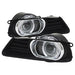 Spyder Auto 5038692 Halo Projector Fog Lights; Bulbs Included; w/Switch; Pair; Clear; - Truck Part Superstore