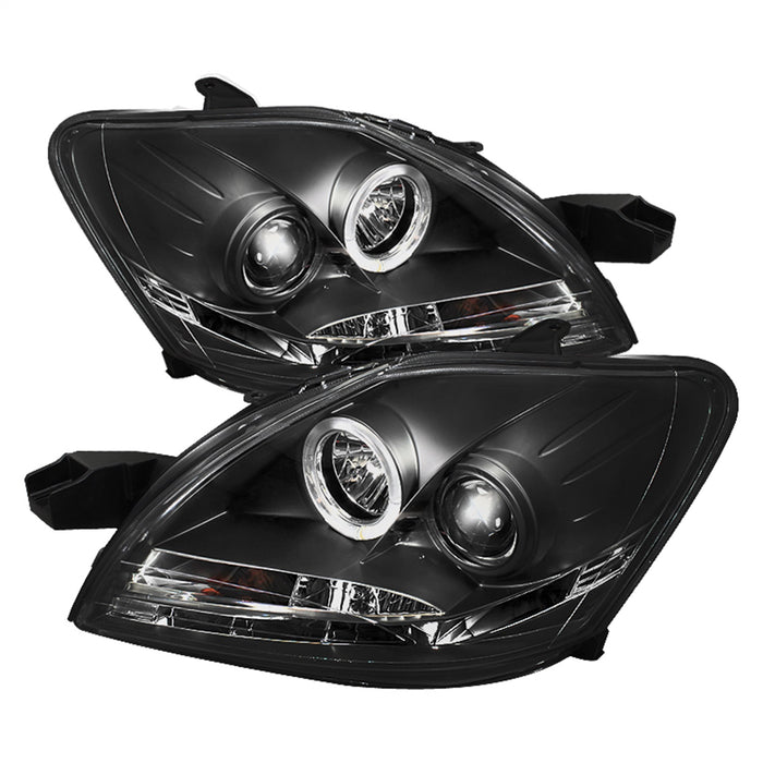 Spyder Auto 5038944 DRL LED Projector Headlights; Bulbs Included; Pair; Black; - Truck Part Superstore