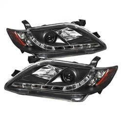 Spyder Auto 5039422 DRL LED Projector Headlights; Bulbs Included; Pair; Black; - Truck Part Superstore