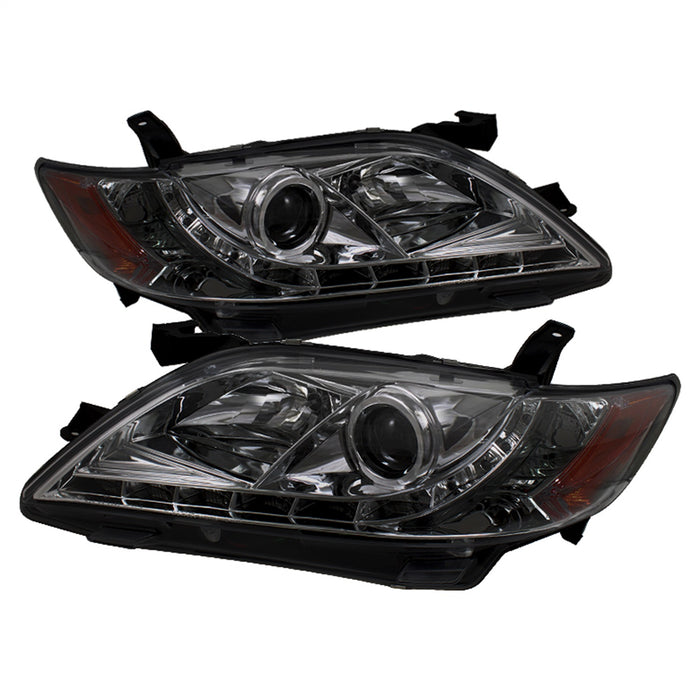 Spyder Auto 5039439 DRL LED Projector Headlights; Bulbs Included; Pair; Smoke; - Truck Part Superstore