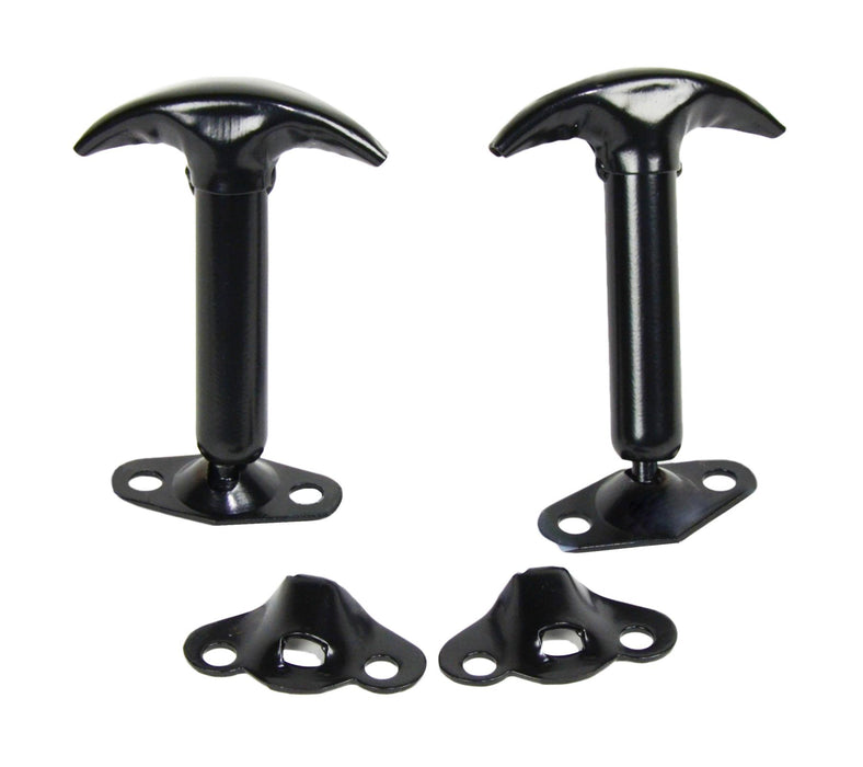 Kentrol 50401 Jeep CJ/YJ Hood Catch Pair 55-95 CJ and Wrangler YJ Powdercoat Black Kentrol - Truck Part Superstore