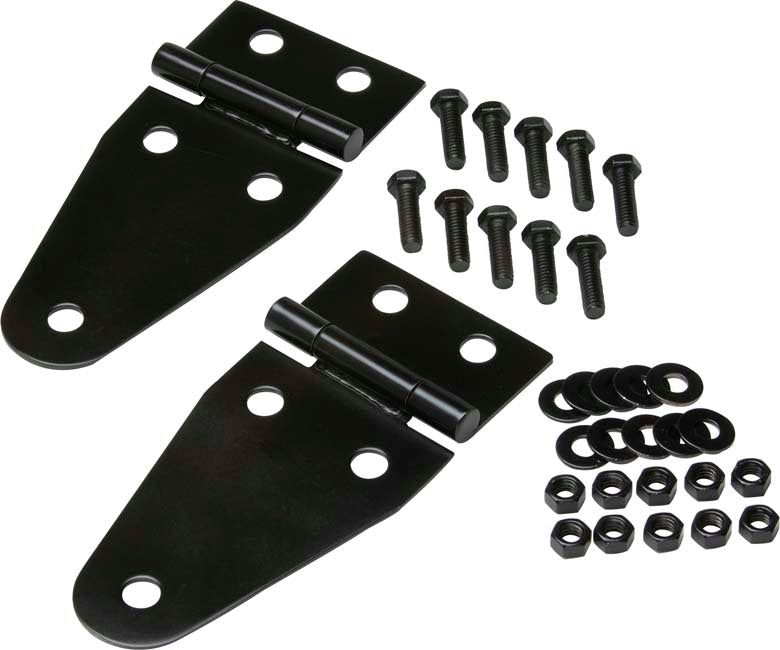 Kentrol 50402 Jeep CJ/YJ Hood Hinge Pair 55-95 CJ and Wrangler YJ Powdercoat Black Kentrol - Truck Part Superstore
