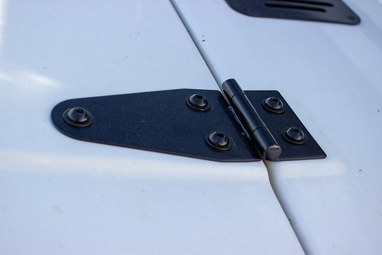 Kentrol 50402 Jeep CJ/YJ Hood Hinge Pair 55-95 CJ and Wrangler YJ Powdercoat Black Kentrol - Truck Part Superstore
