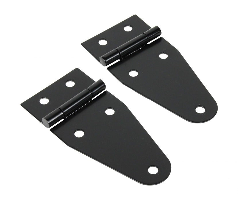 Kentrol 50402 Jeep CJ/YJ Hood Hinge Pair 55-95 CJ and Wrangler YJ Powdercoat Black Kentrol - Truck Part Superstore