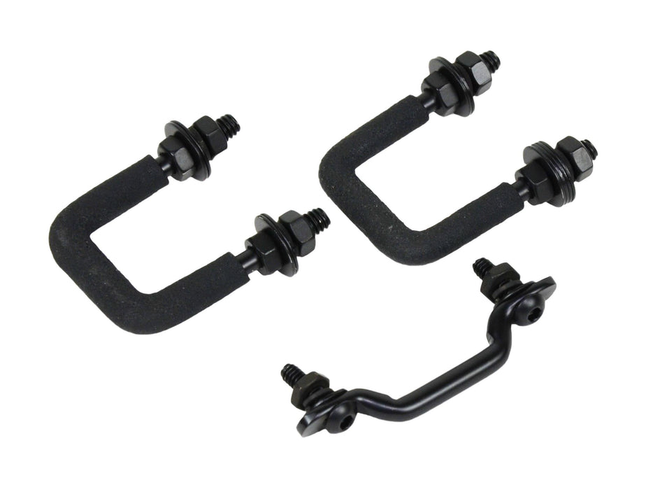 Kentrol 50411 Jeep CJ Windshield Tie Down Kit 55-86 CJ Powdercoat Black Kentrol - Truck Part Superstore