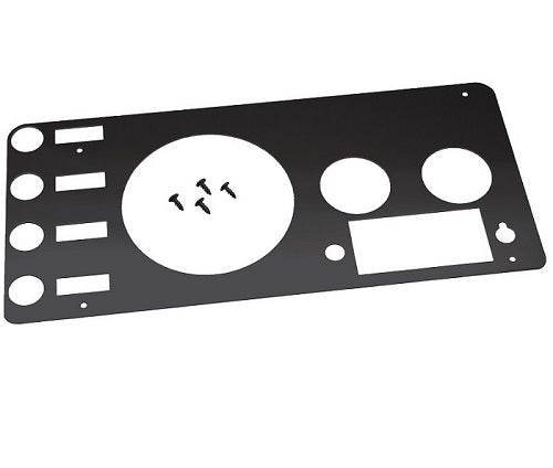 Kentrol 50412 Jeep CJ Gauge Cover 76-86 CJ Powdercoat Black Kentrol - Truck Part Superstore
